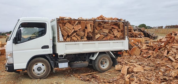 Wet Old Man Pine and Redwood 'Mill Slab' Firewood - 6m3